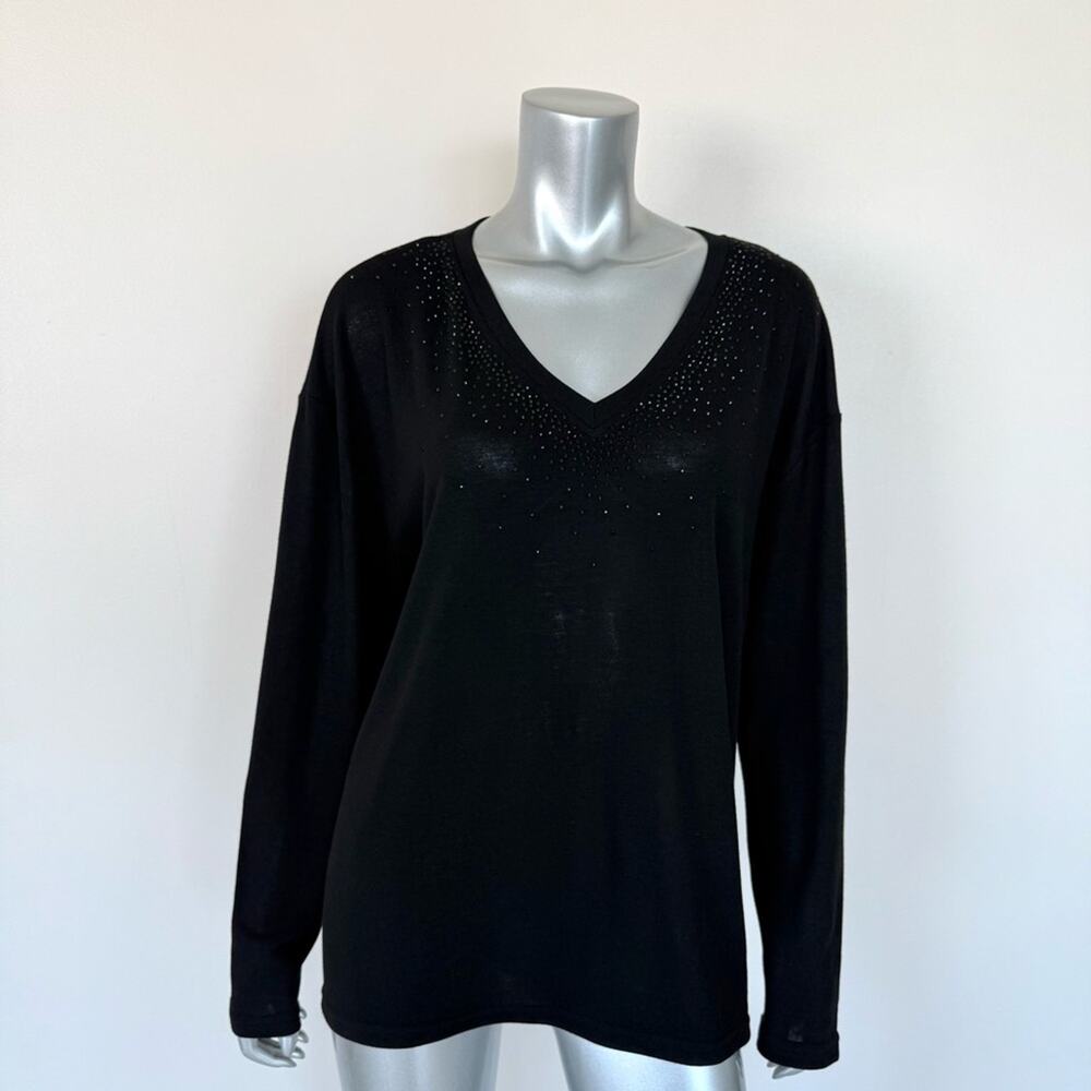 Women sweater with crystals size L